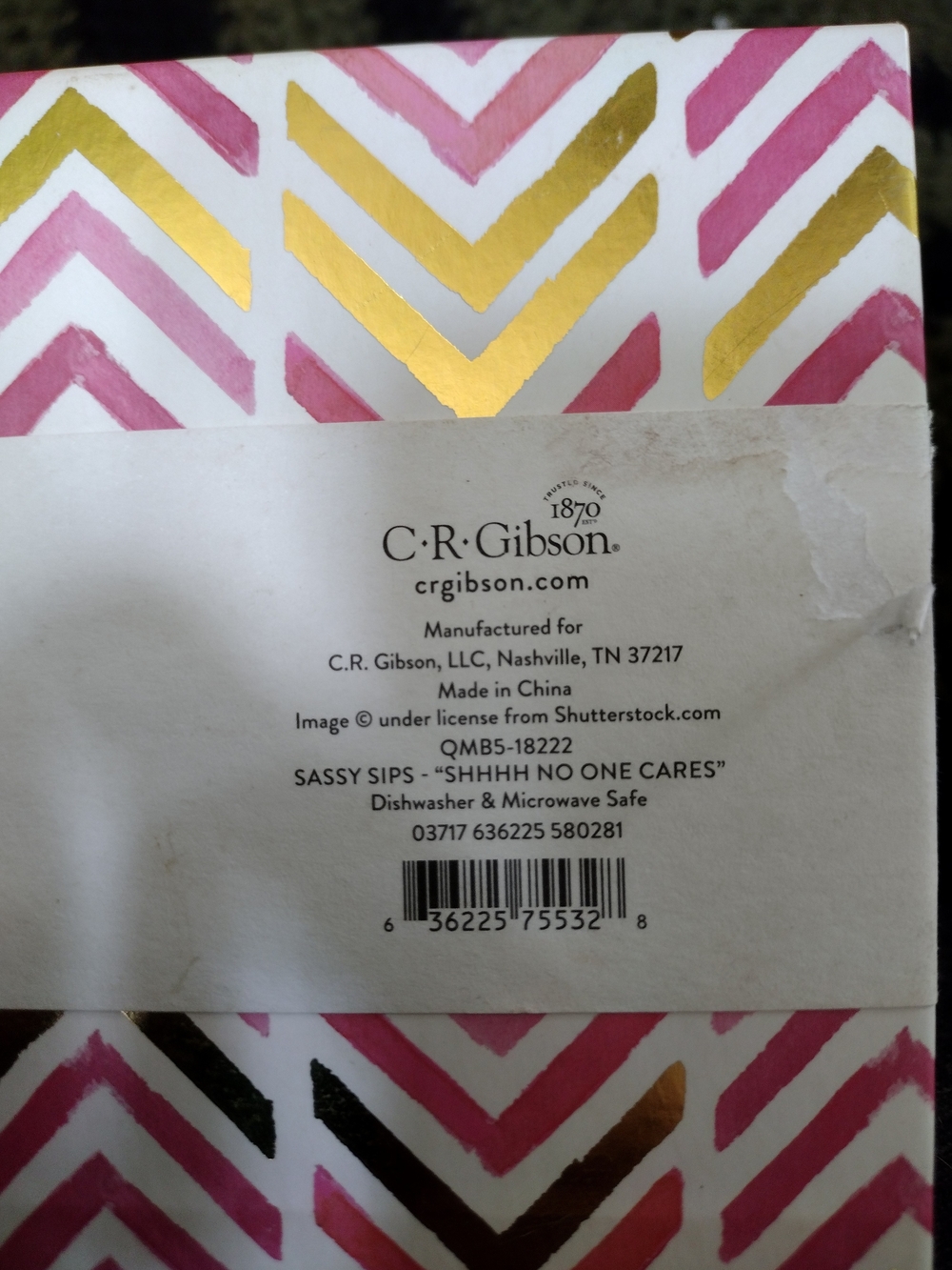 Shhh - No One Cares - Ceramic Mugs (2) By Gibson "Sassy Sips" NWOT - Picture 8 of 8